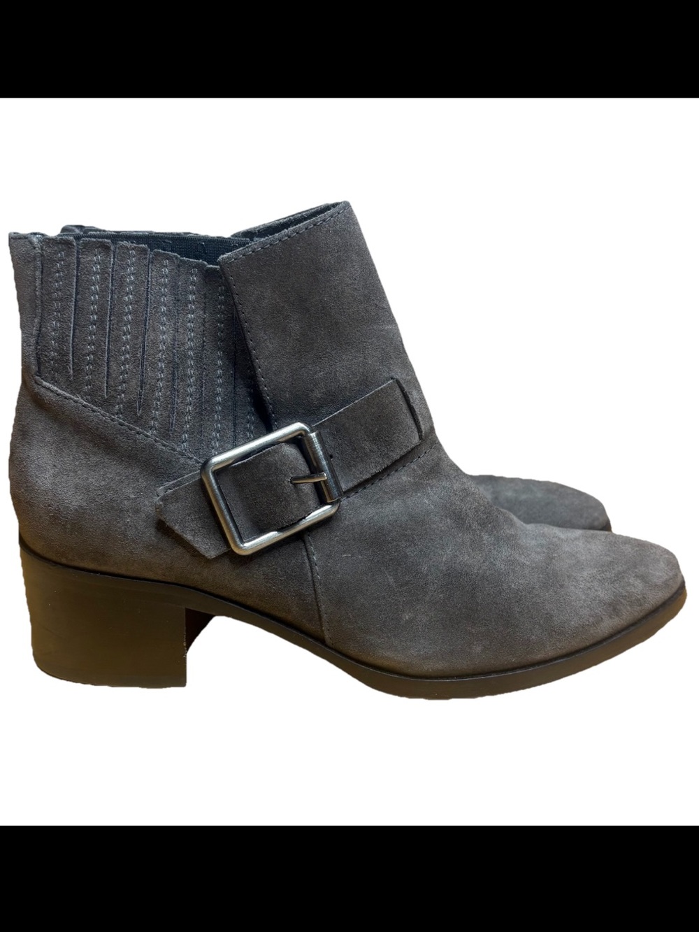 Aquatalia Grey Suede Foster Ankle Boots